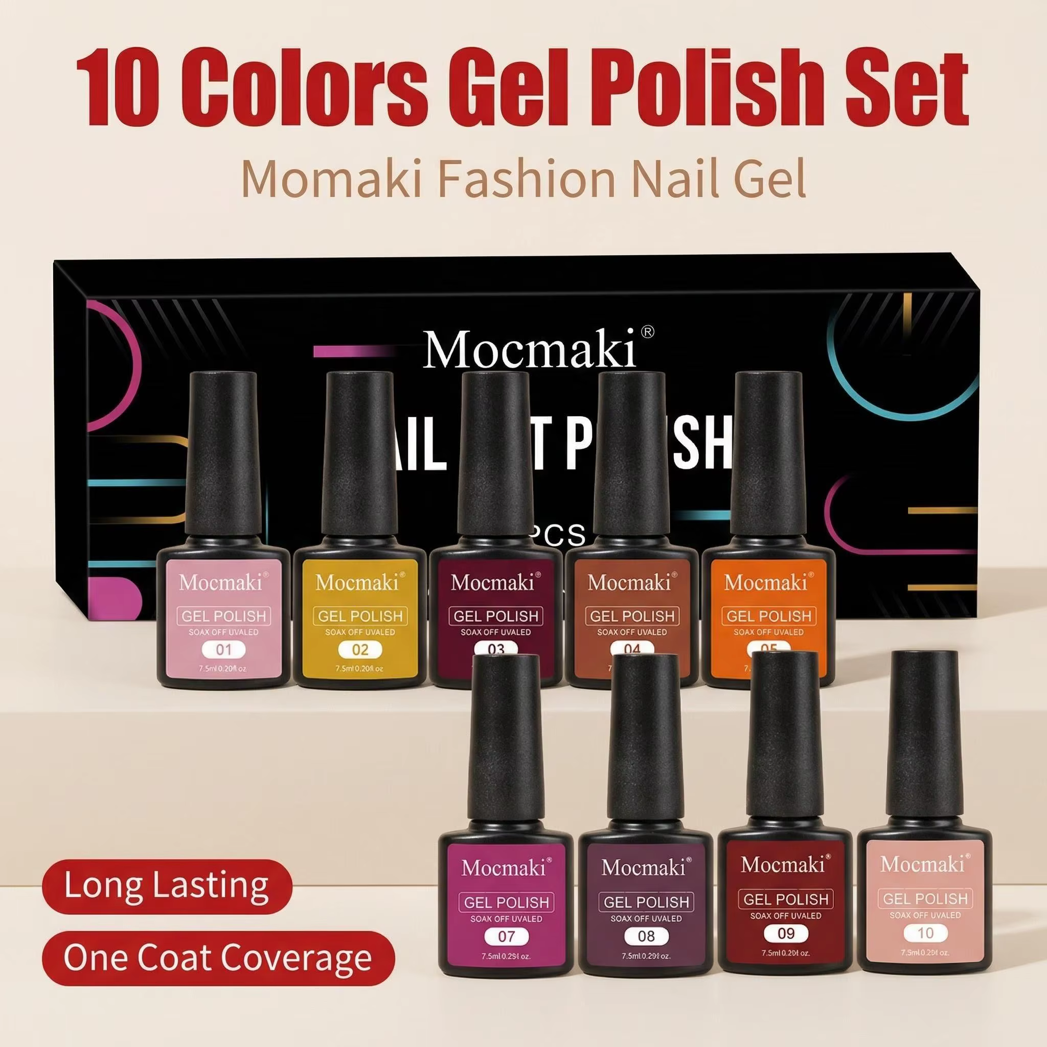 Kit de vernis à ongles en gel Mocmaki