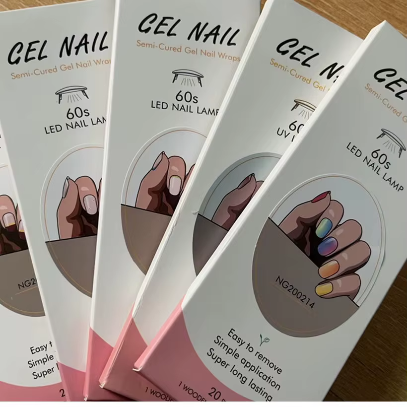 Bandes Adhésives pour Ongles en Gel Semi-Durci