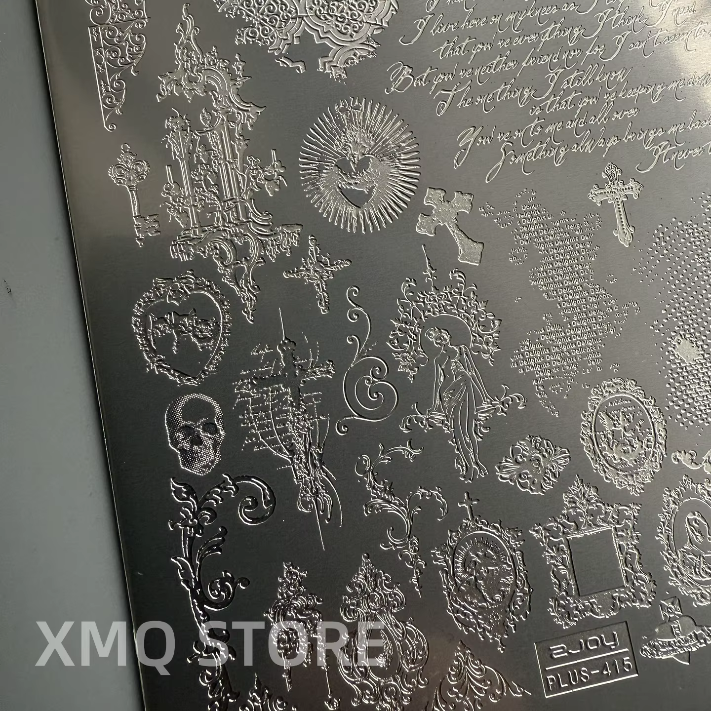 XMQ NAIL ART STAMPING PLATES NUMÉRO TEMPLATES LETTES IMAGEPLATE