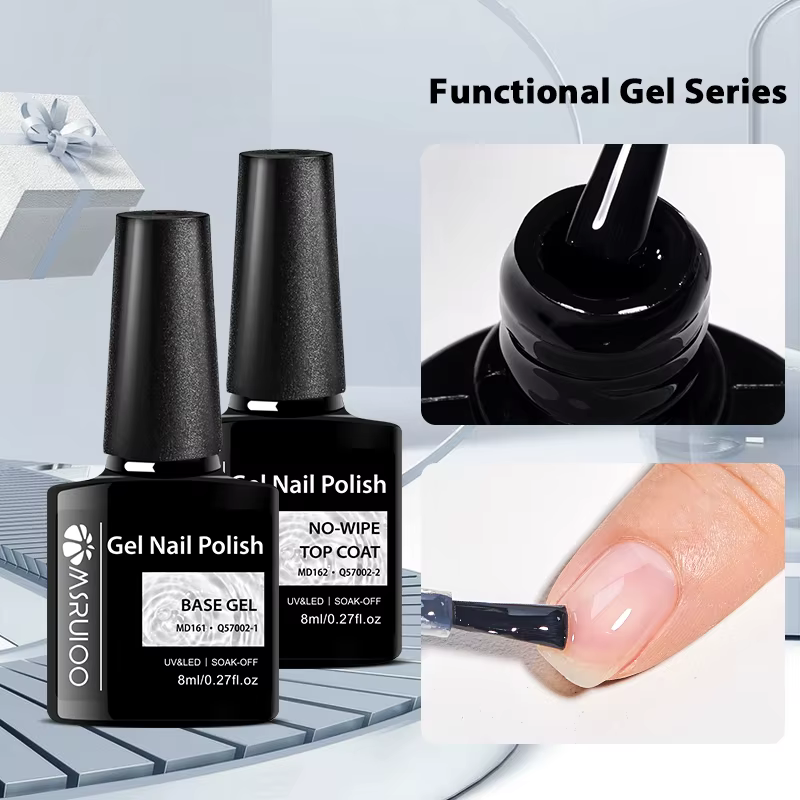 MSRUIOO 8ml couche de finition Gel vernis Semi Permanent tremper Gel UV LED
