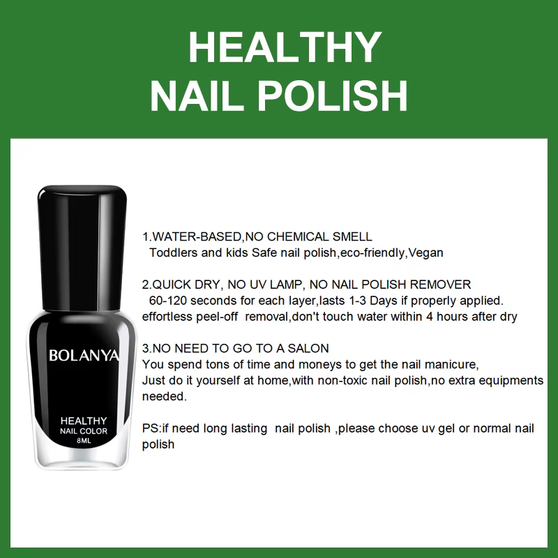 Vernis à ongles Halal perméable à l'eau pour musulman