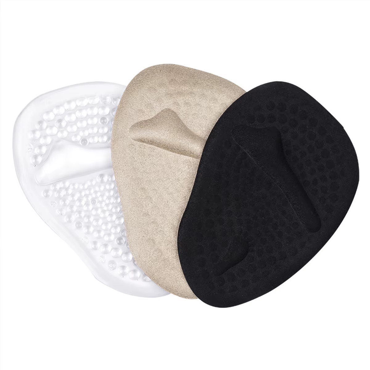 Coussinets métatarsiens en gel pour femme – Coussins auto-adhésifs pour l'avant-pied pour talons hauts et sandales | Semelles intérieures antidérapantes pour soulager la douleur
