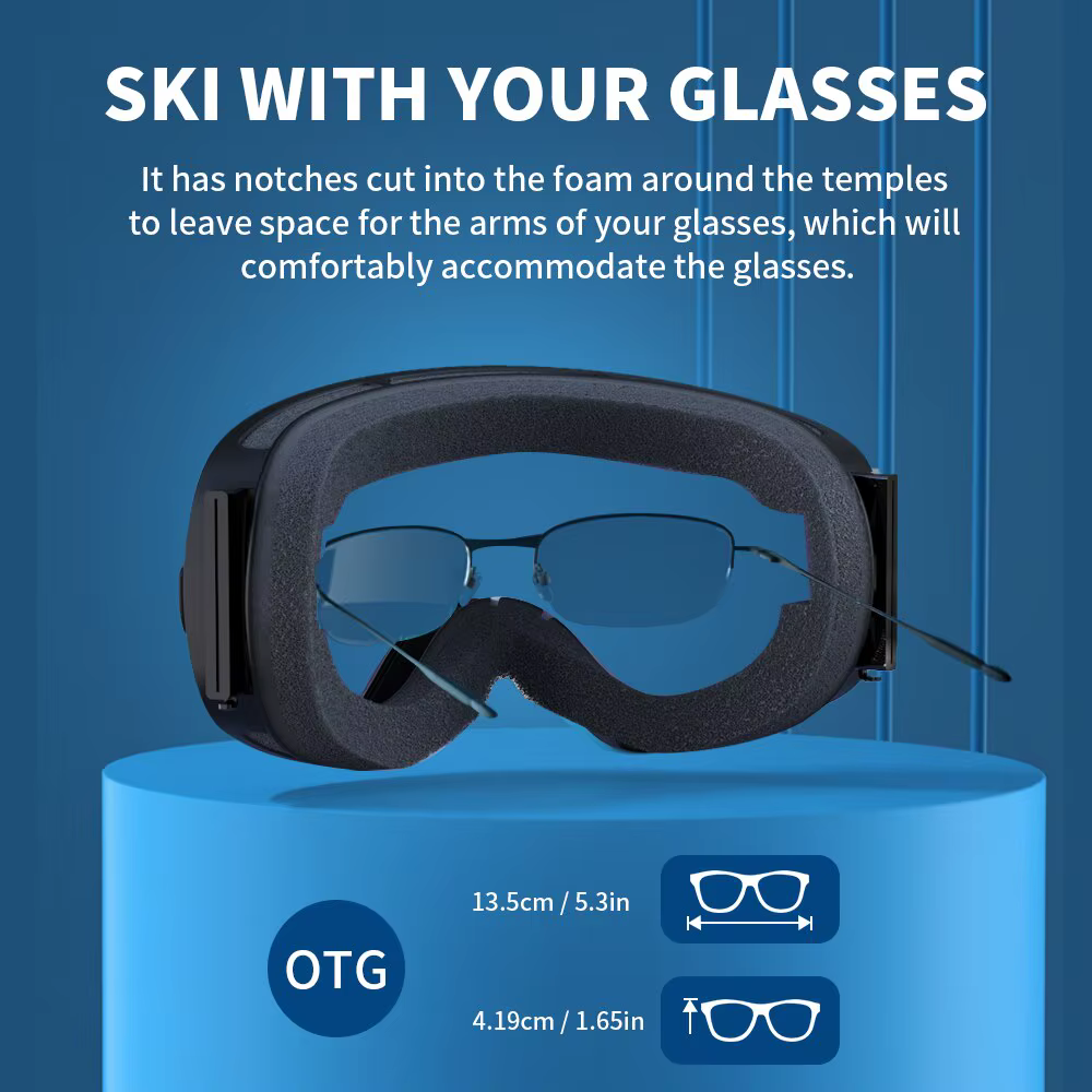 NATFIRE lunettes de Ski Double couches Anti-buée UV400 Snowboard lunettes de neige motoneige lunettes Sport de plein air Ski Googles