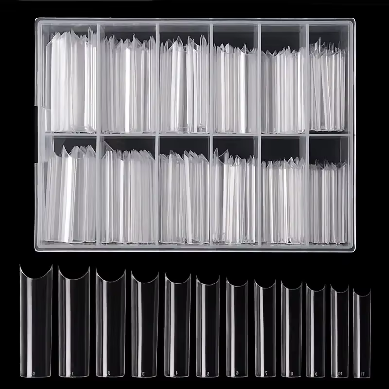 240 faux ongles transparents pour les orteils