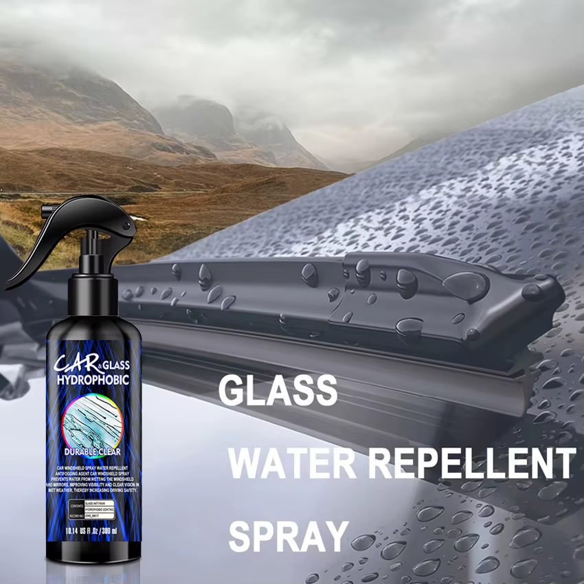 Spray hydrofuge, revêtement Anti-pluie pour voitures, verre hydrophobe, liquide Anti-pluie, masque miroir pour pare-brise, Kit de polissage automobile
