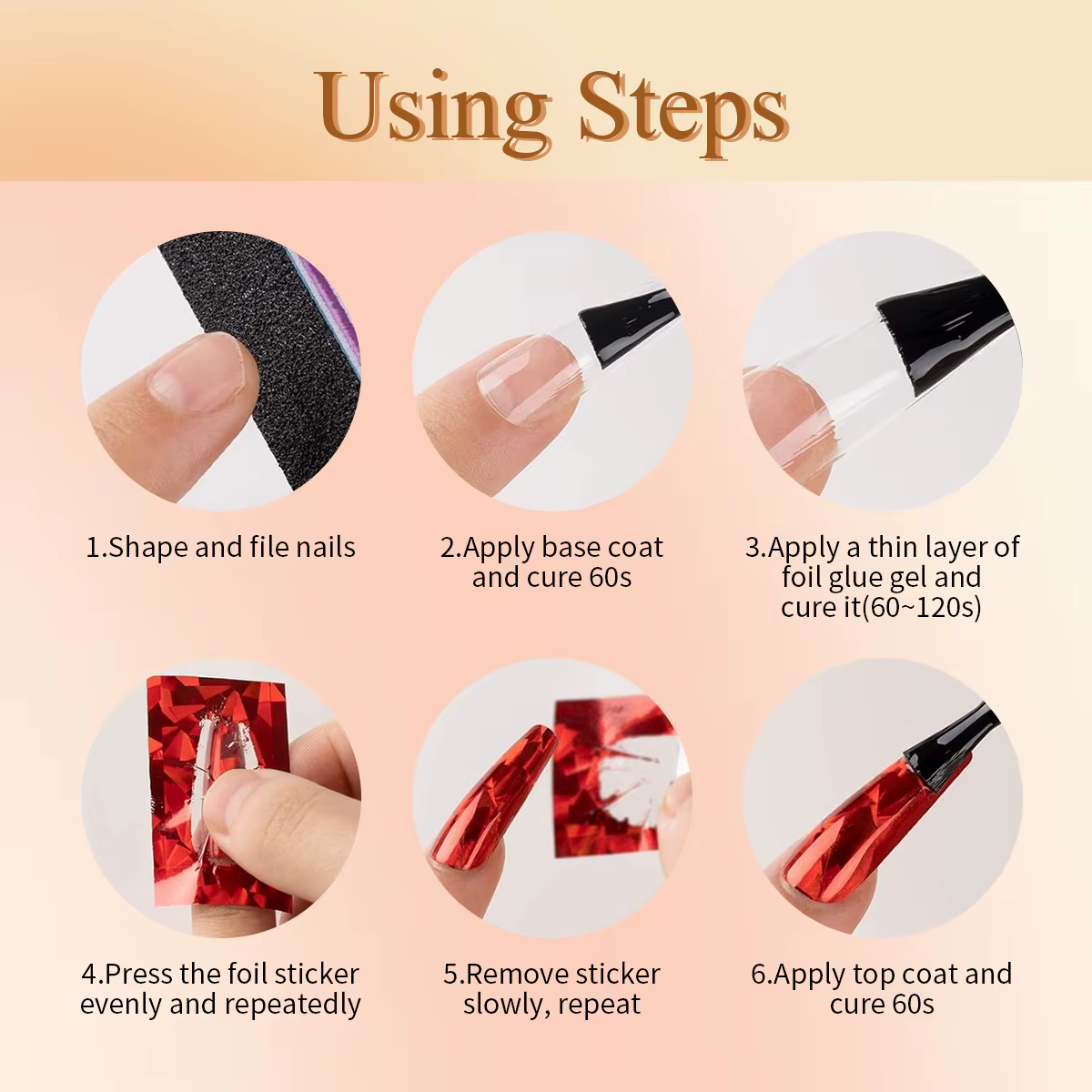 Gel à ongles pour transfert de feuille d'aluminium Hassleless 15 ml — Spécialement formulé pour l'adhérence