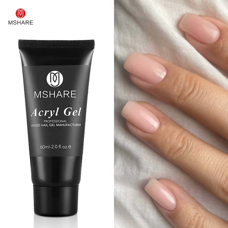 MSHARE Poly ongles Gel acrylique 60ml constructeur UV Led Acrylgel