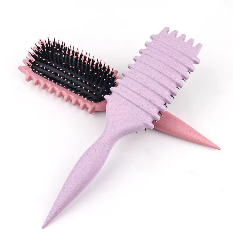 Brosse Coiffante pour Cheveux Bouclés – Brosse à Boucles pour Hommes et Femmes – Outil de Peignage et de Modelage – Réduit les Tensions