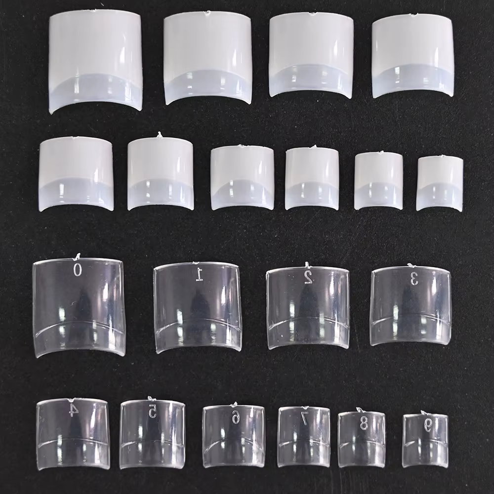 Faux ongles carrés en acrylique pour manucure des pieds