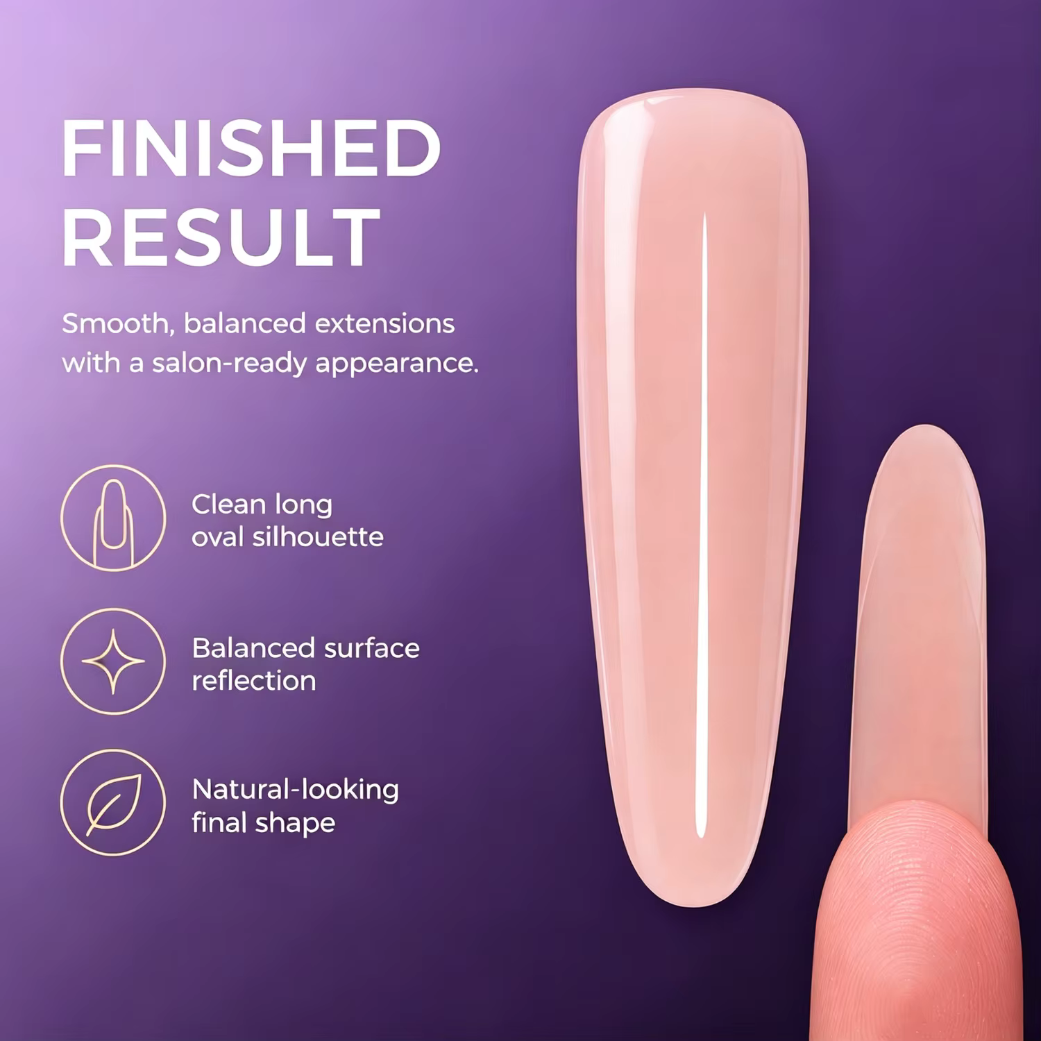 120 pièces de formes doubles pour extension d'ongles