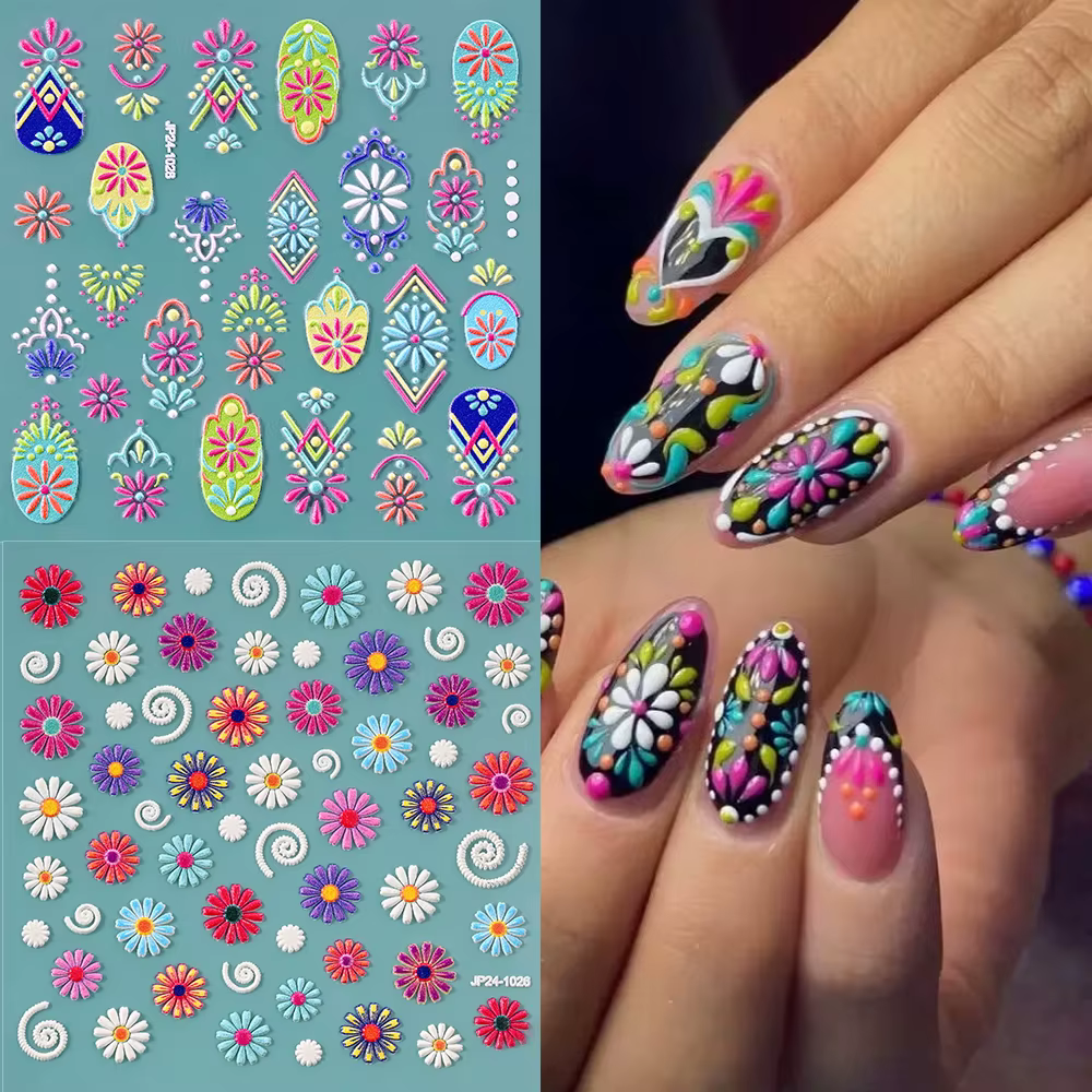 Autocollant pour ongles mexicains