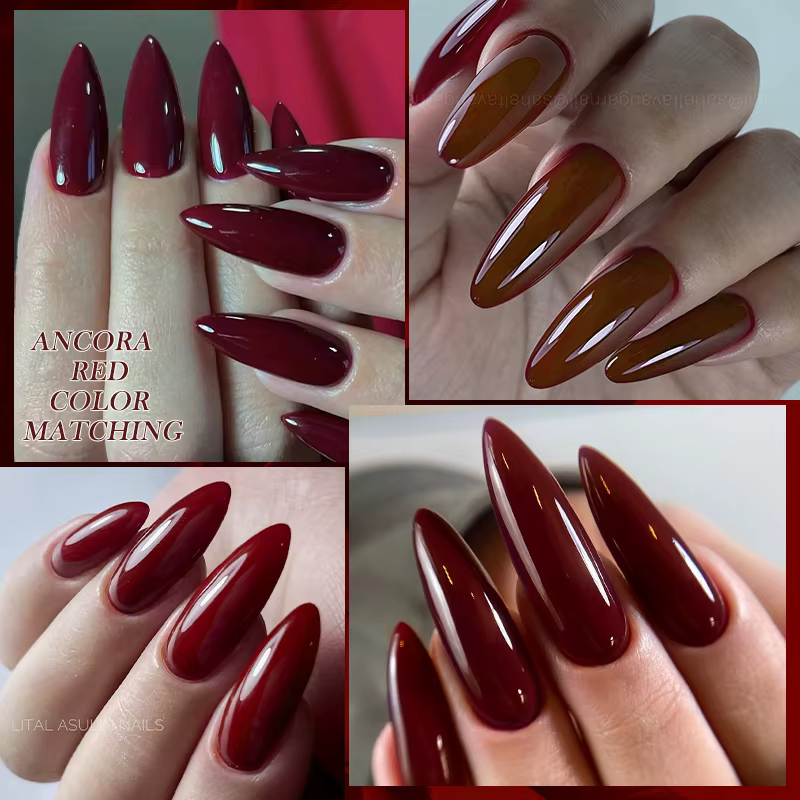 LILYCUTE Ancora rouge automne hiver Gel vernis à ongles Semi Permanent tremper UV LED Gel