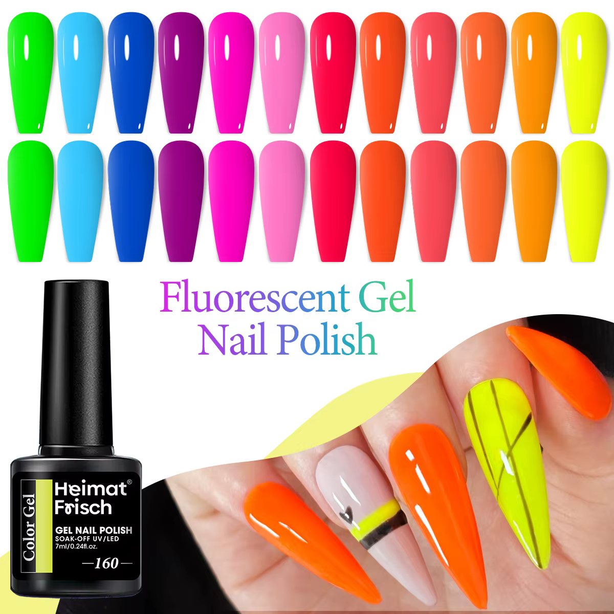Ensemble de vernis à ongles hydratant Rainbow Bridge de 12 pièces