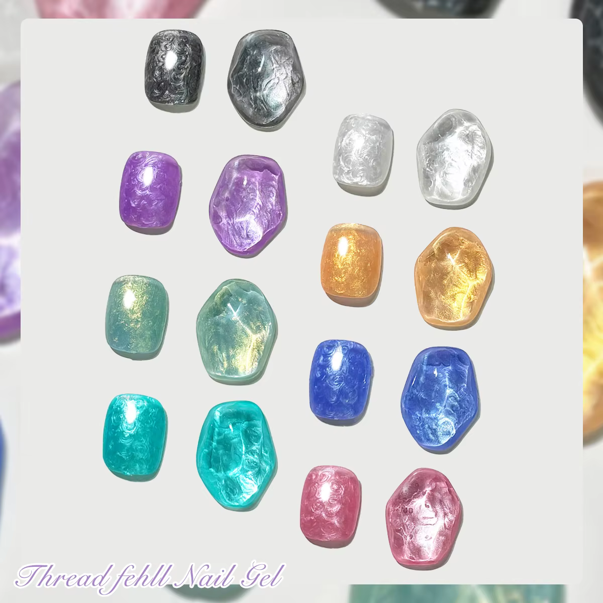 Ensemble de vernis à ongles Gel perlé de 7ml
