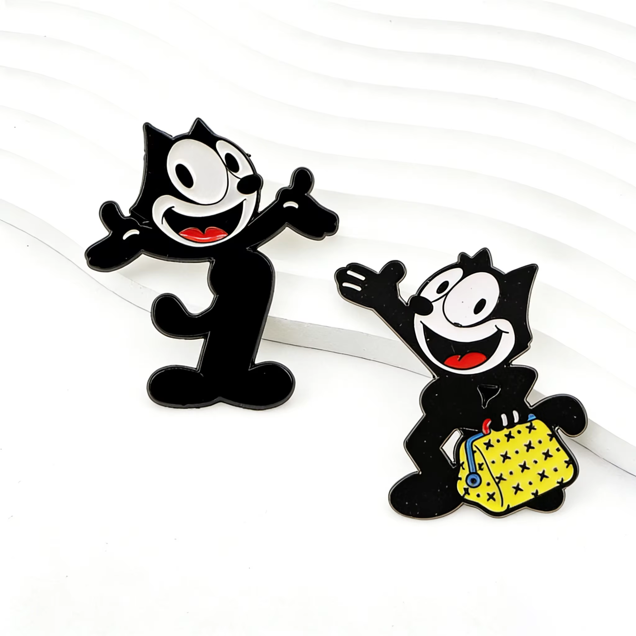 Broches en émail amusantes sur le thème des animaux, badges mignons pour sacs à dos, vestes, chapeaux, collection rétro, cadeaux, accessoires de cosplay