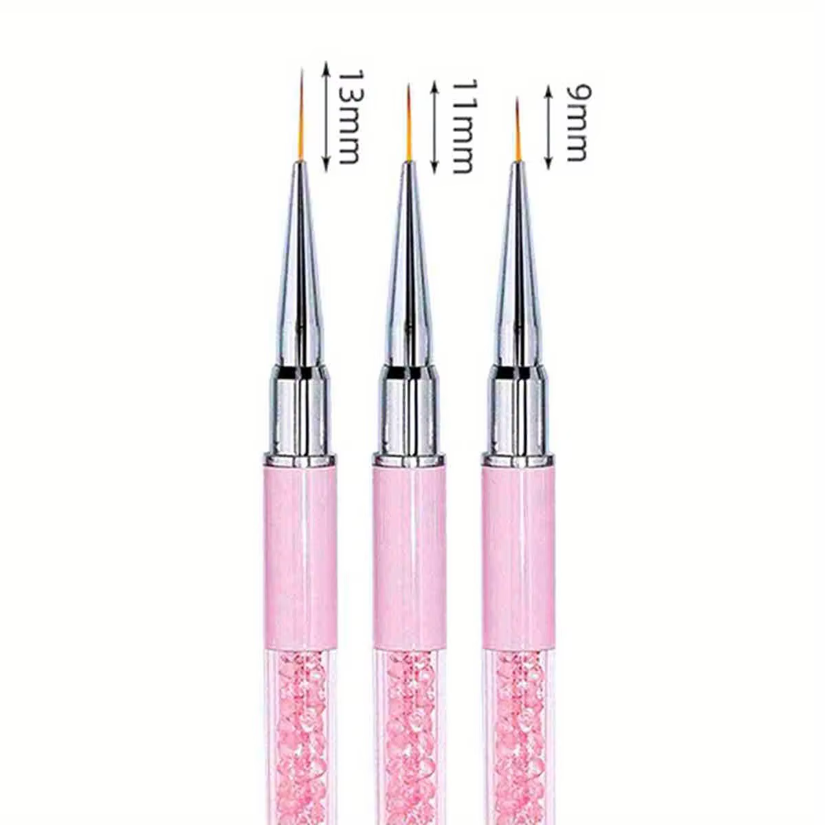 5/7/9/11/13/15mm ongles Art brosse lignes rayure fleur peinture dessin stylo acrylique UV Gel Extension grilles