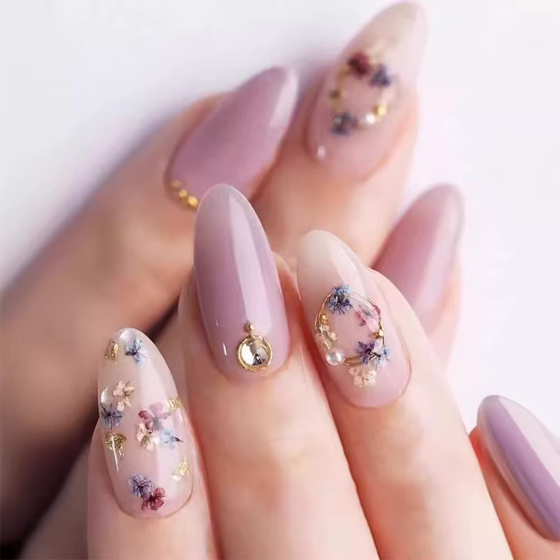 1 boîte de décoration florale pour Nail Art