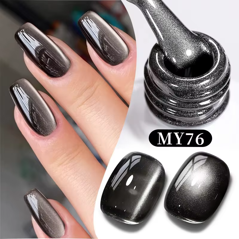 BORN PRETTY 10ml verre noir chat Gel magnétique vernis à ongles Style Punk Nail Art manucure Varnis Gel Semi Permanent