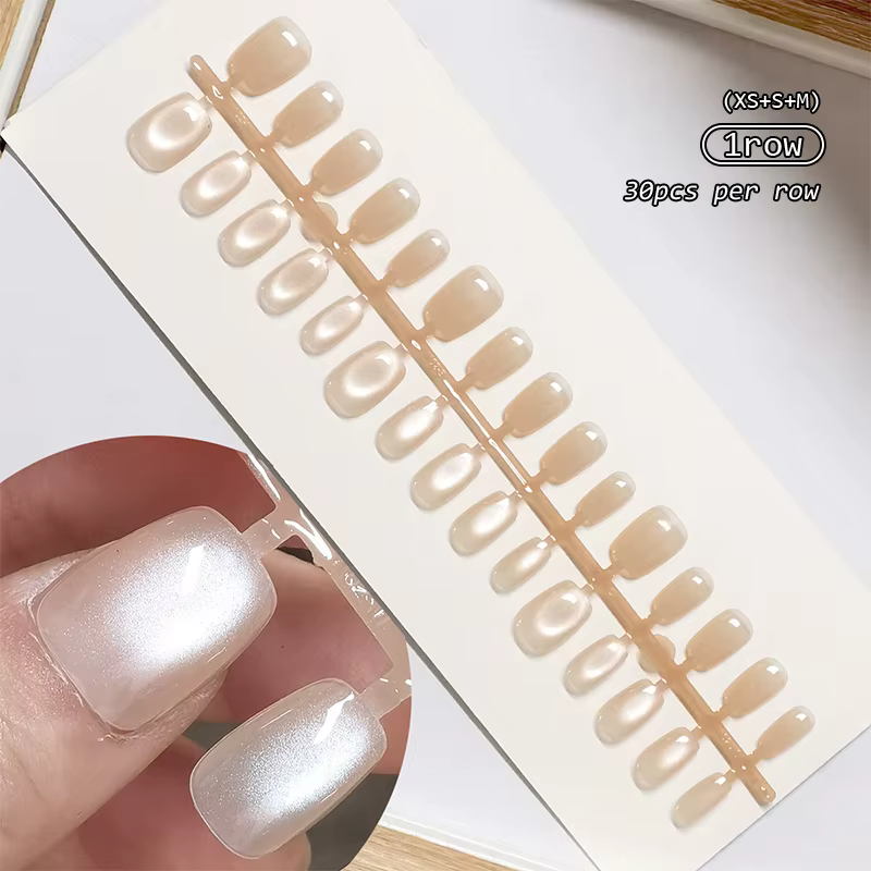 30 pièces pointe d'ongle faux ongles mode portable