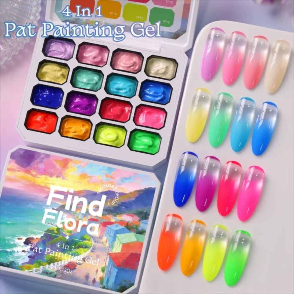 Mini Gel Ombre 4-en-1 pour Ongles