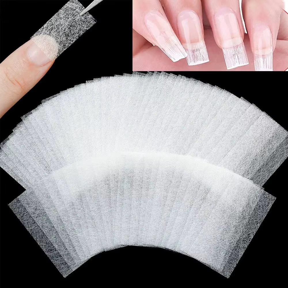 10/20 pièces de moules en soie non tissée pour extension d'ongles