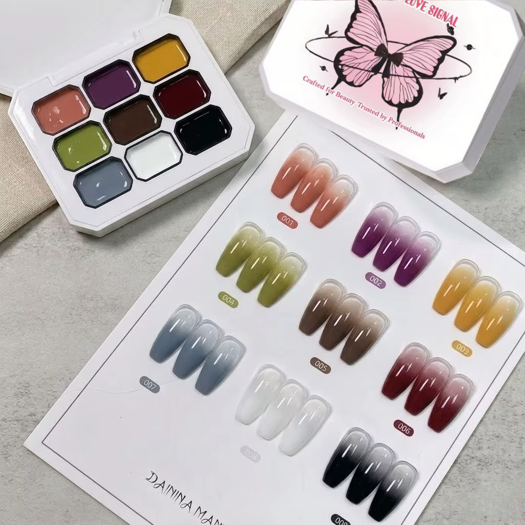 Vernis à ongles en gel solide 9 couleurs