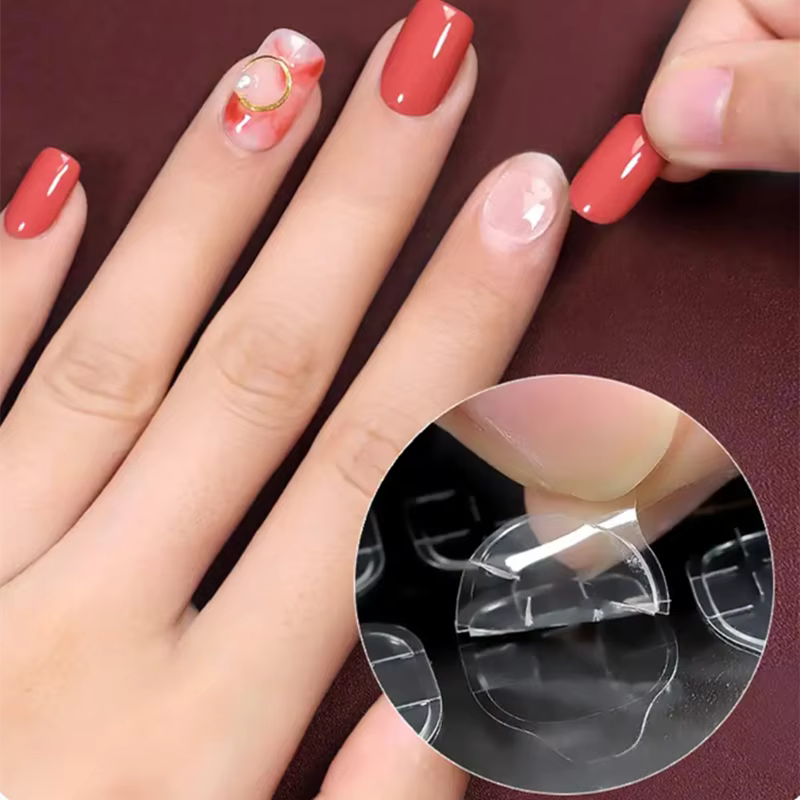 600 pièces Double face colle autocollant pour ongles onglets adhésifs imperméable respirant faux