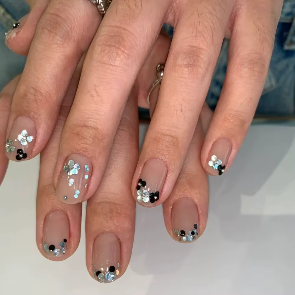 Décorations créatives pour ongles à 6 compartiments
