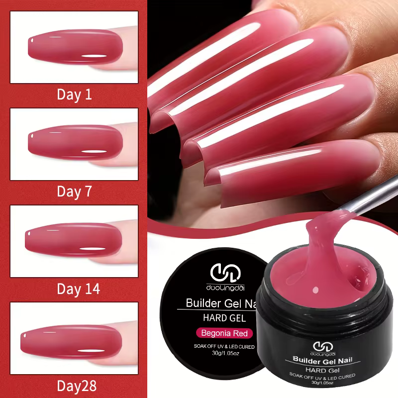 Gel à ongles en acrylique pour Extension, 30g, Blush rose, doux et dur, Semi-Permanent, UV, manucure, Nail Art