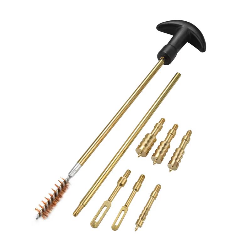 Kit de nettoyage de pistolet, brosse à baril, patchs d'outils en coton, écouvillons de 9mm, ensemble de tapis, tige universelle, accessoires de chasse Glock19 M16 Ar 15 Aк 74