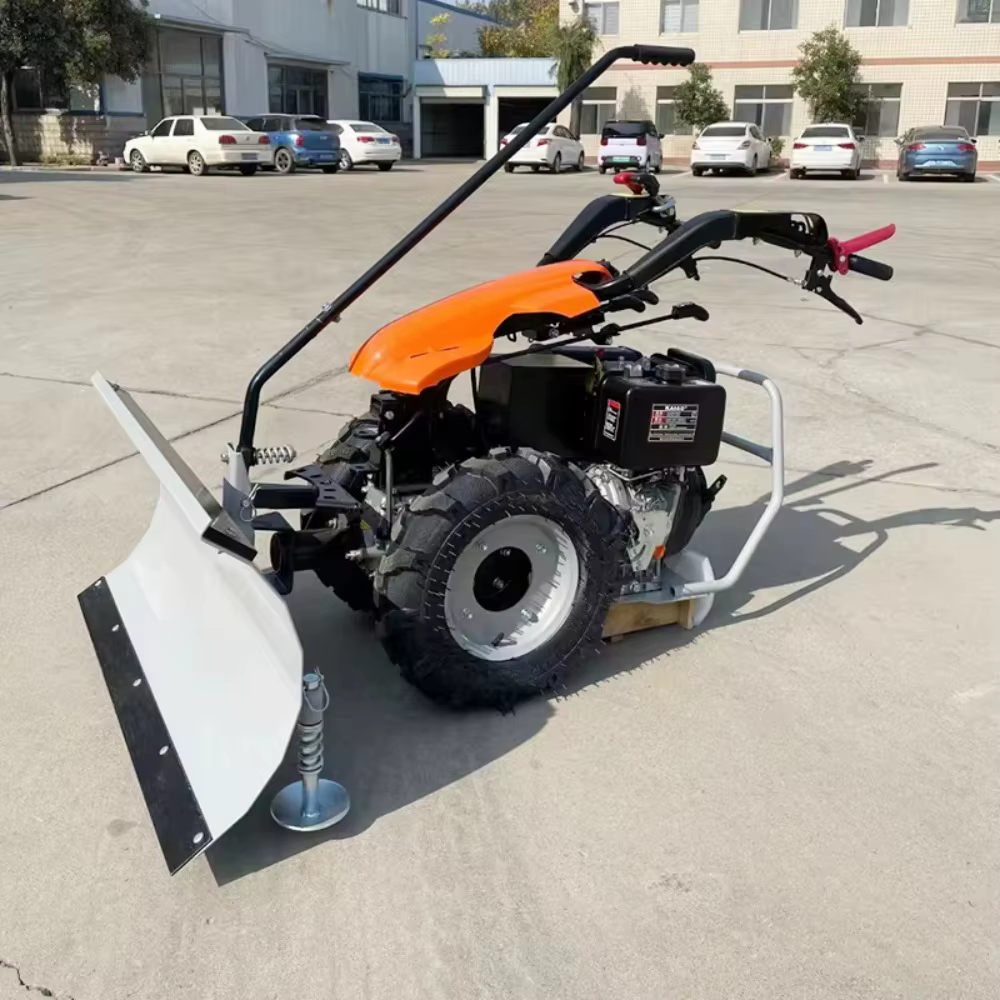 Lanceur de neige à poussée manuelle, petite Machine de déneigement, déneigement sur route extérieure, extrémité avant remplaçable
