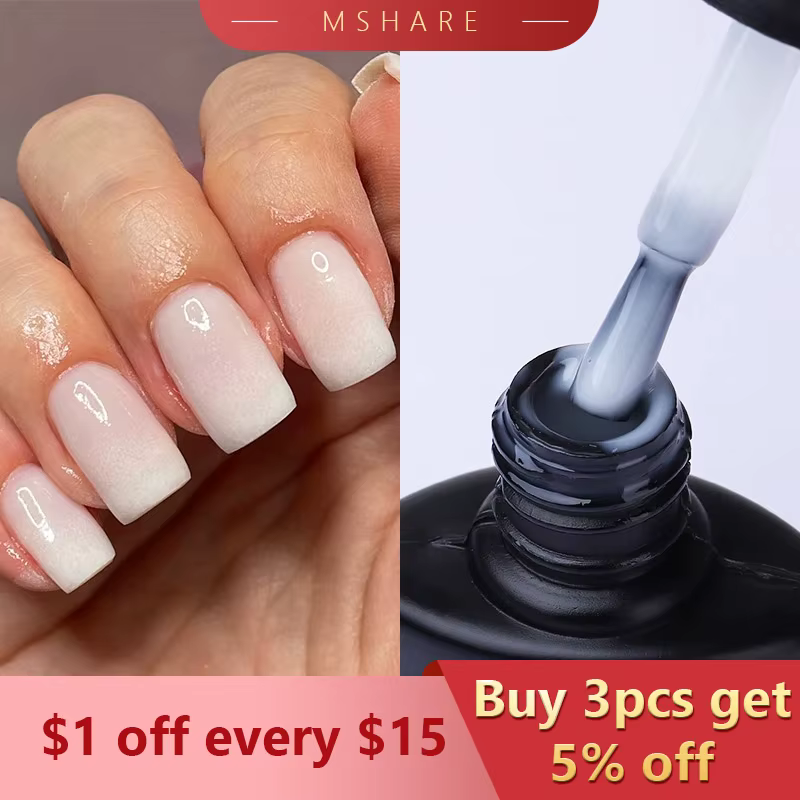 MSHARE vernis à ongles Gel blanc laiteux