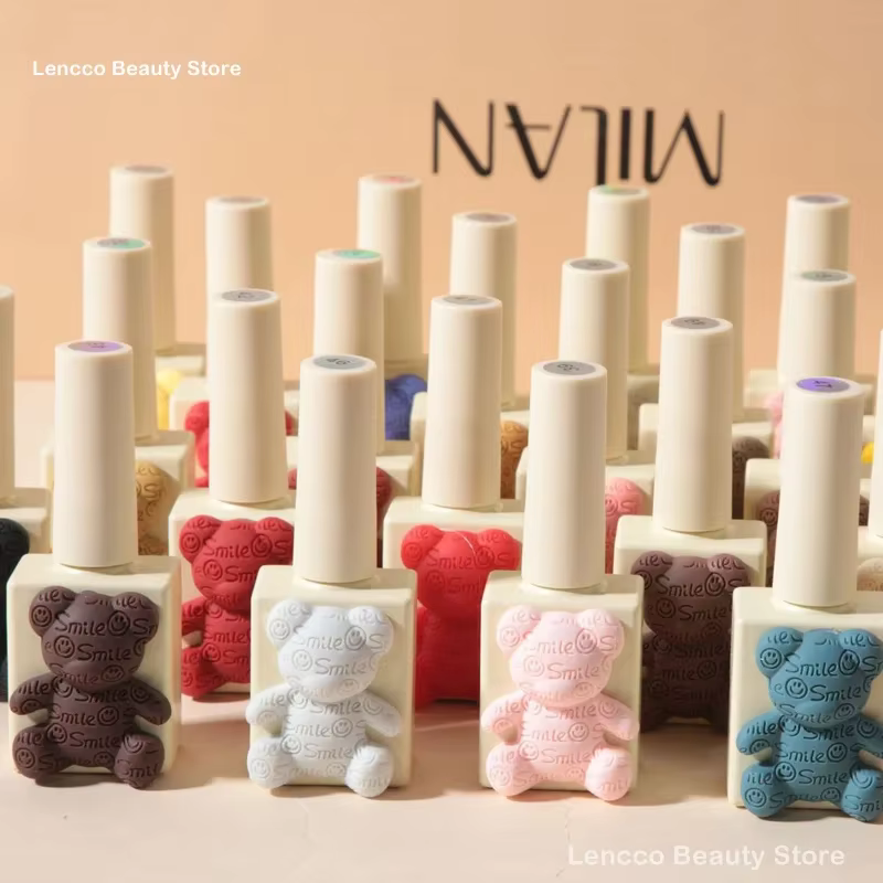 Milan Bear 60 couleurs Gel vernis à ongles ensemble avec carte Gel vernis ensemble facile à tremper 15ml Gel vernis à ongles Kit Salon de manucure professionnel