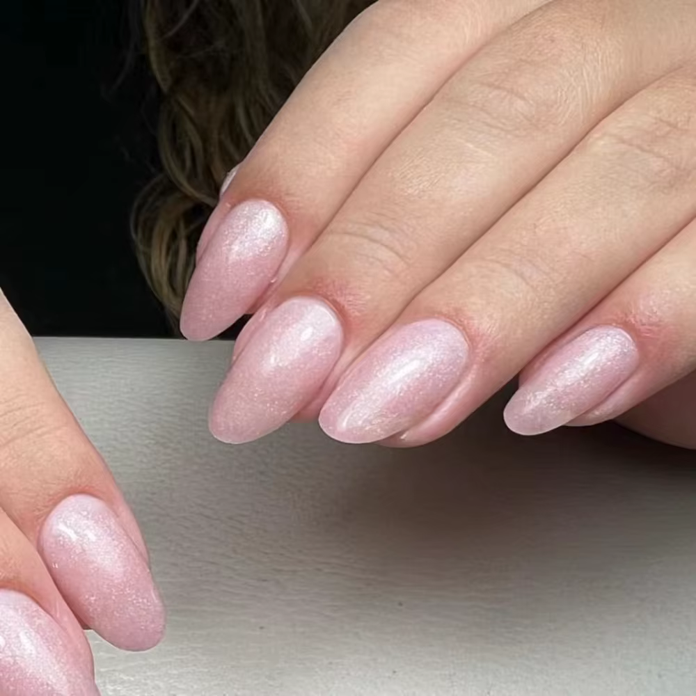 ELL LOUREL Base en caoutchouc Gel vernis à ongles brillant couleur rose