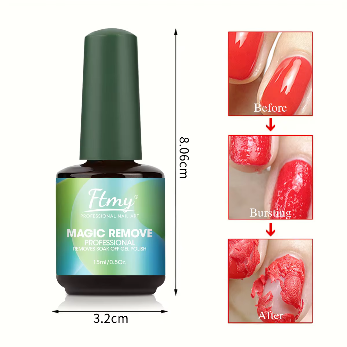 Dissolvant de vernis à ongles en Gel