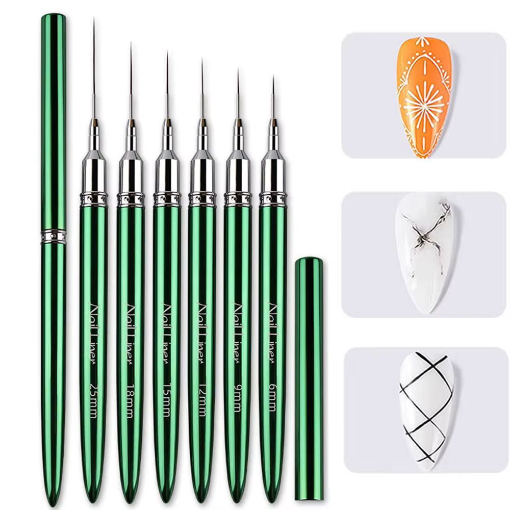 Liner vert en métal pour Nail Art