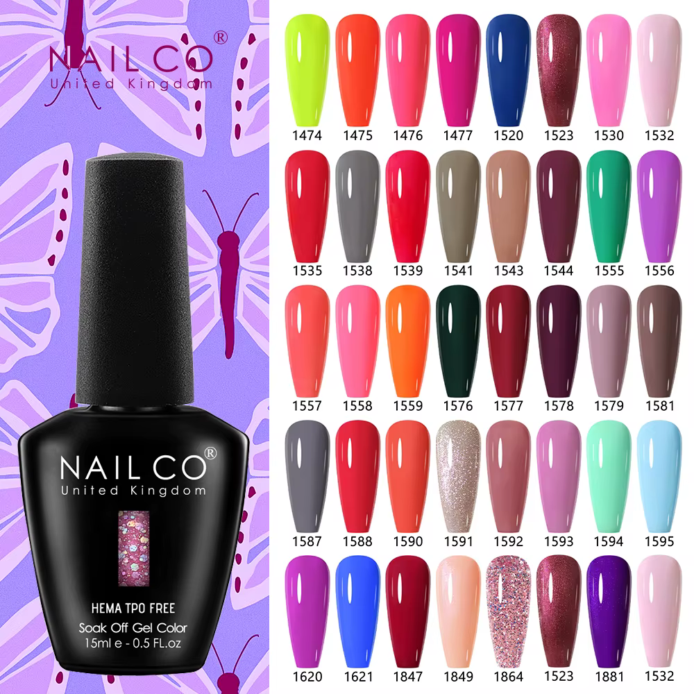 NAILCO 15ml Vernis à ongles gel UV violet