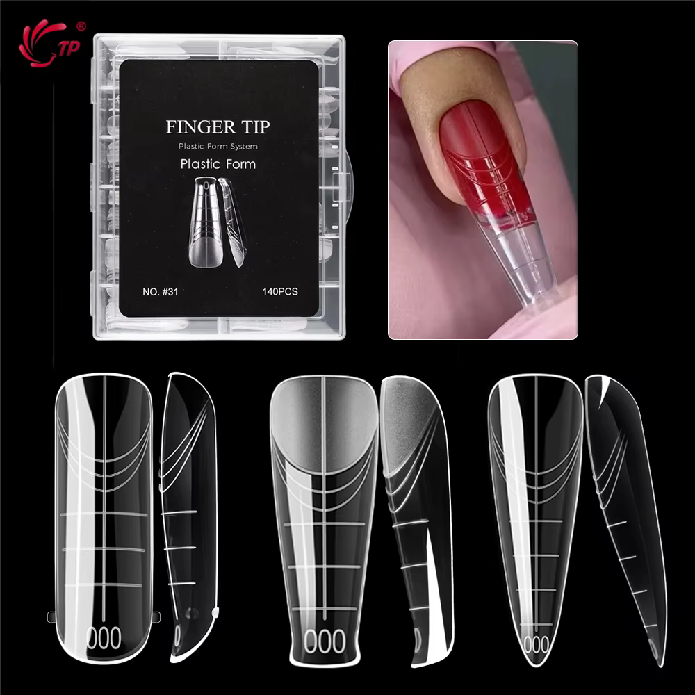 BNG 140 pièces ovale amande haut ongles Extension moules Kit de manucure couverture complète formes intelligentes