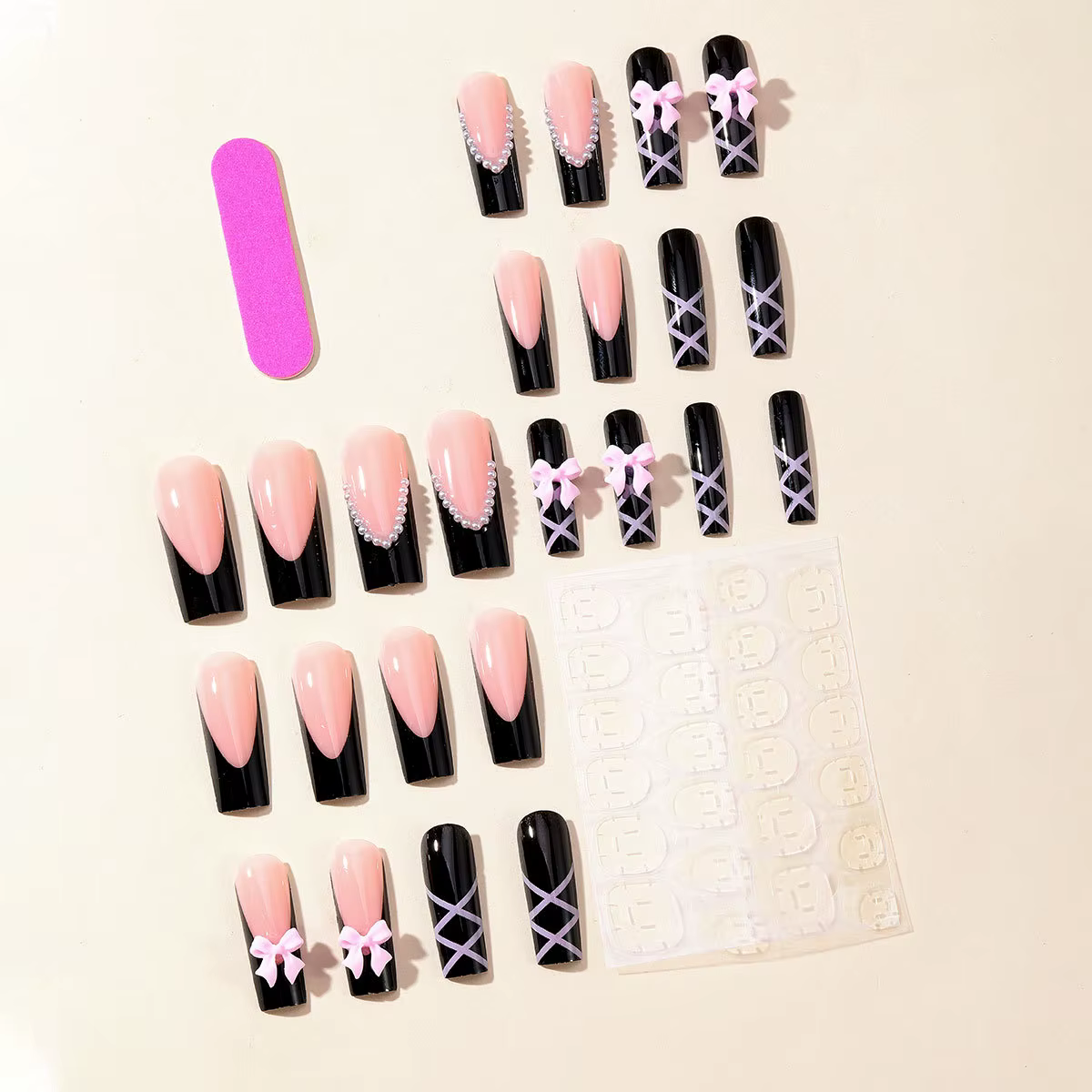 Faux ongles longs pour tuyau d'eau