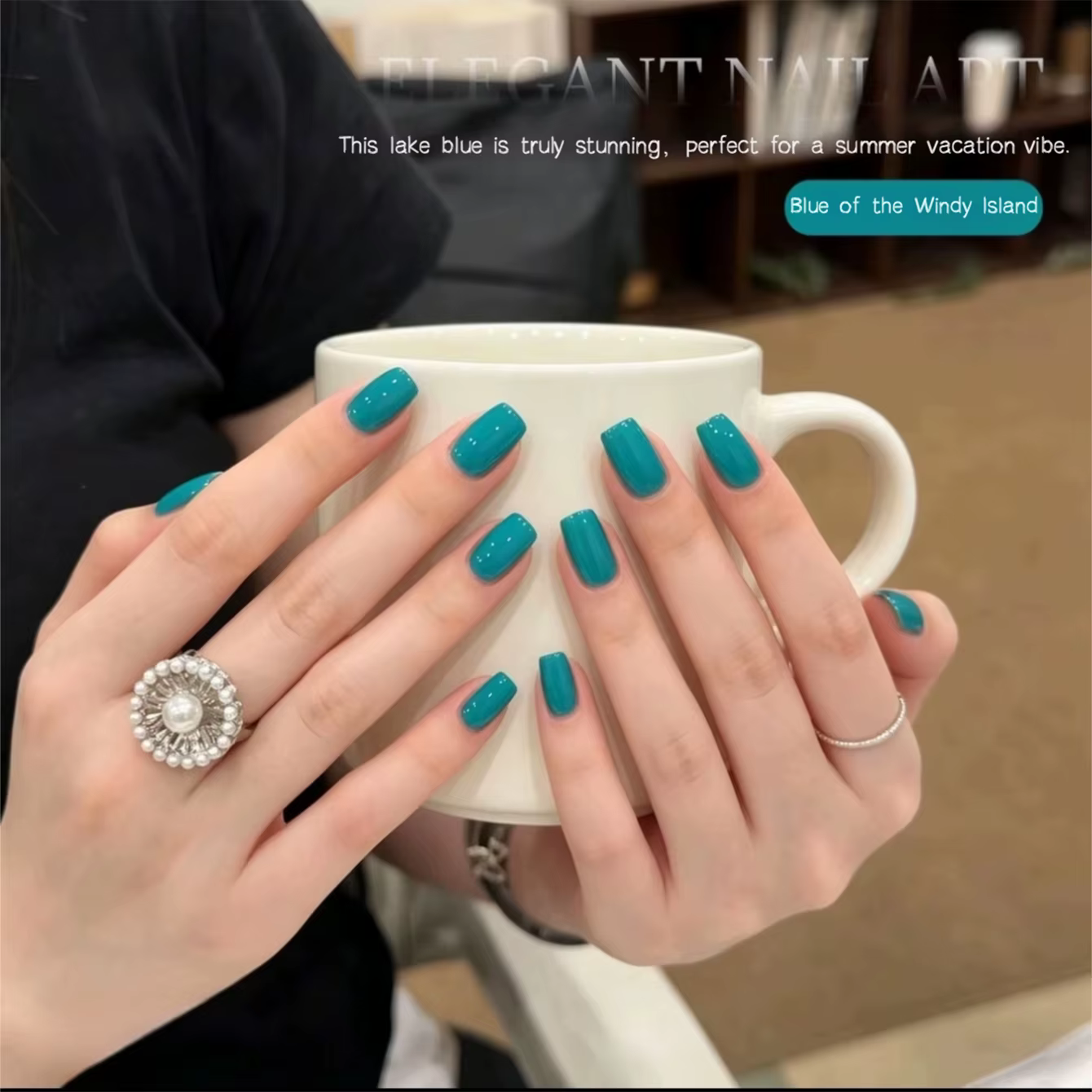 MIANEL 2026 Nouveau Vernis à Ongles Gelée Bleu Lac Éclaircissant Effet Glacé Vert Transparent pour l'Été