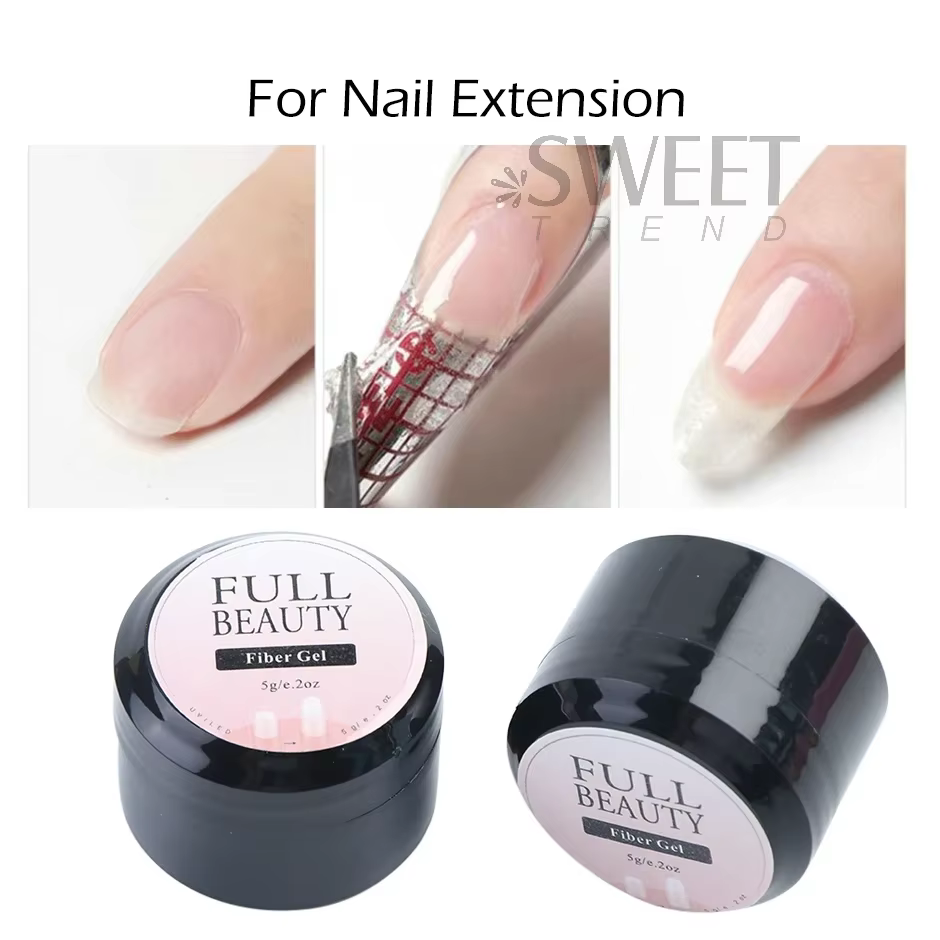 Gel pour ongles réparés en fibre de verre