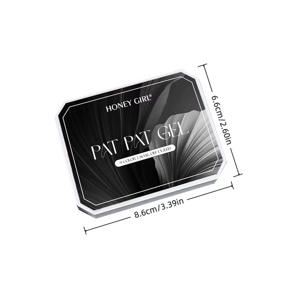 1 pièce Gel de vernis à ongles solide noir et blanc