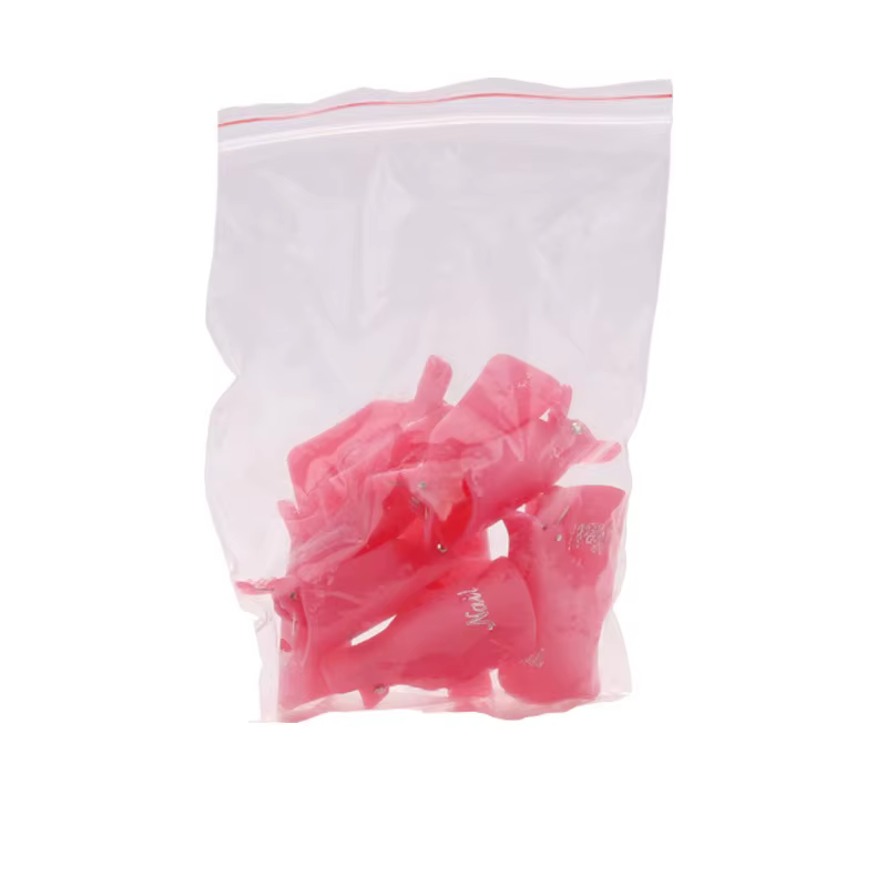 10 Pcs/sac Coloré Acrylique Nail Art Soak Off Cap Clips Ongles Nettoyage Manucure UV Gel Polish