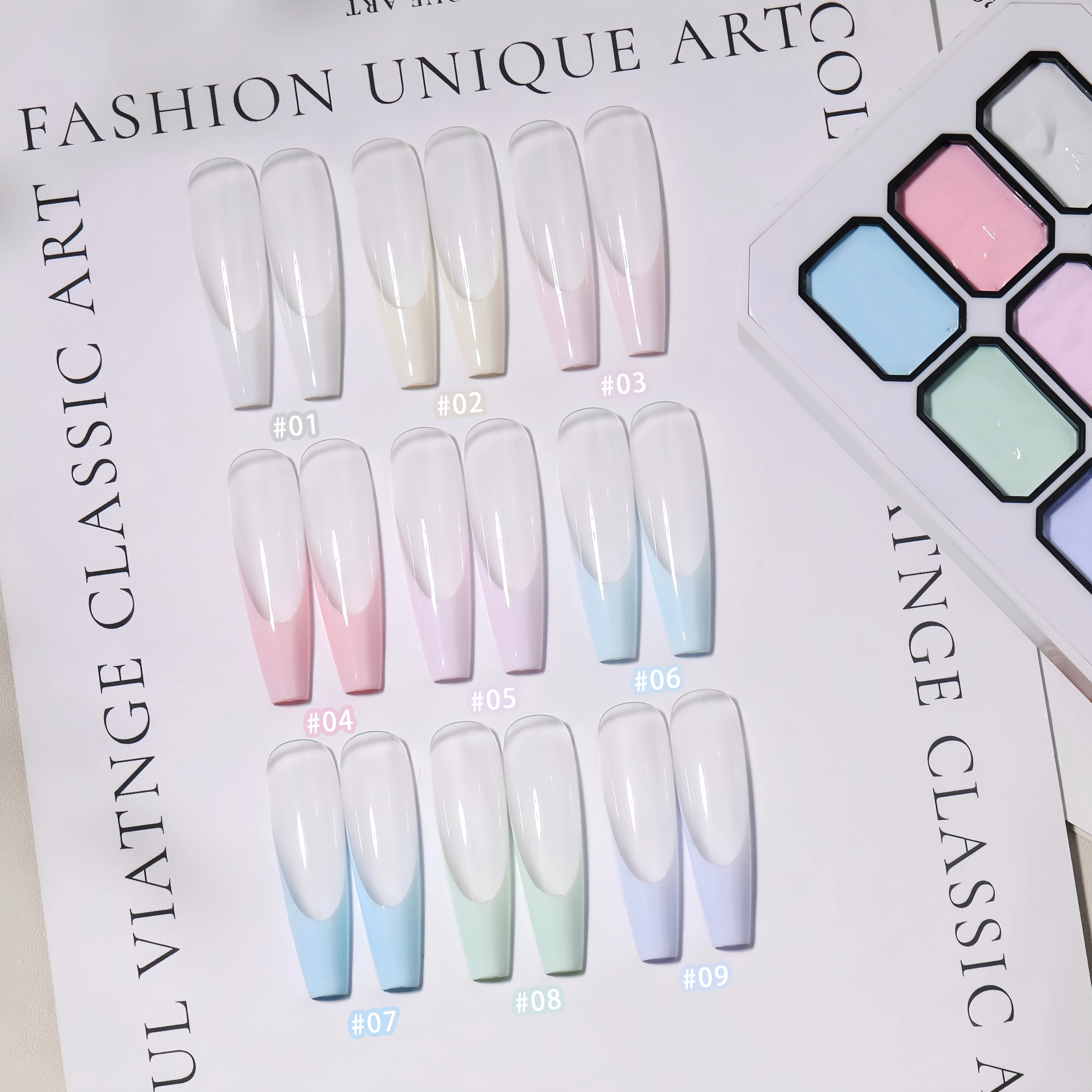 Vernis à ongles solide 9 couleurs