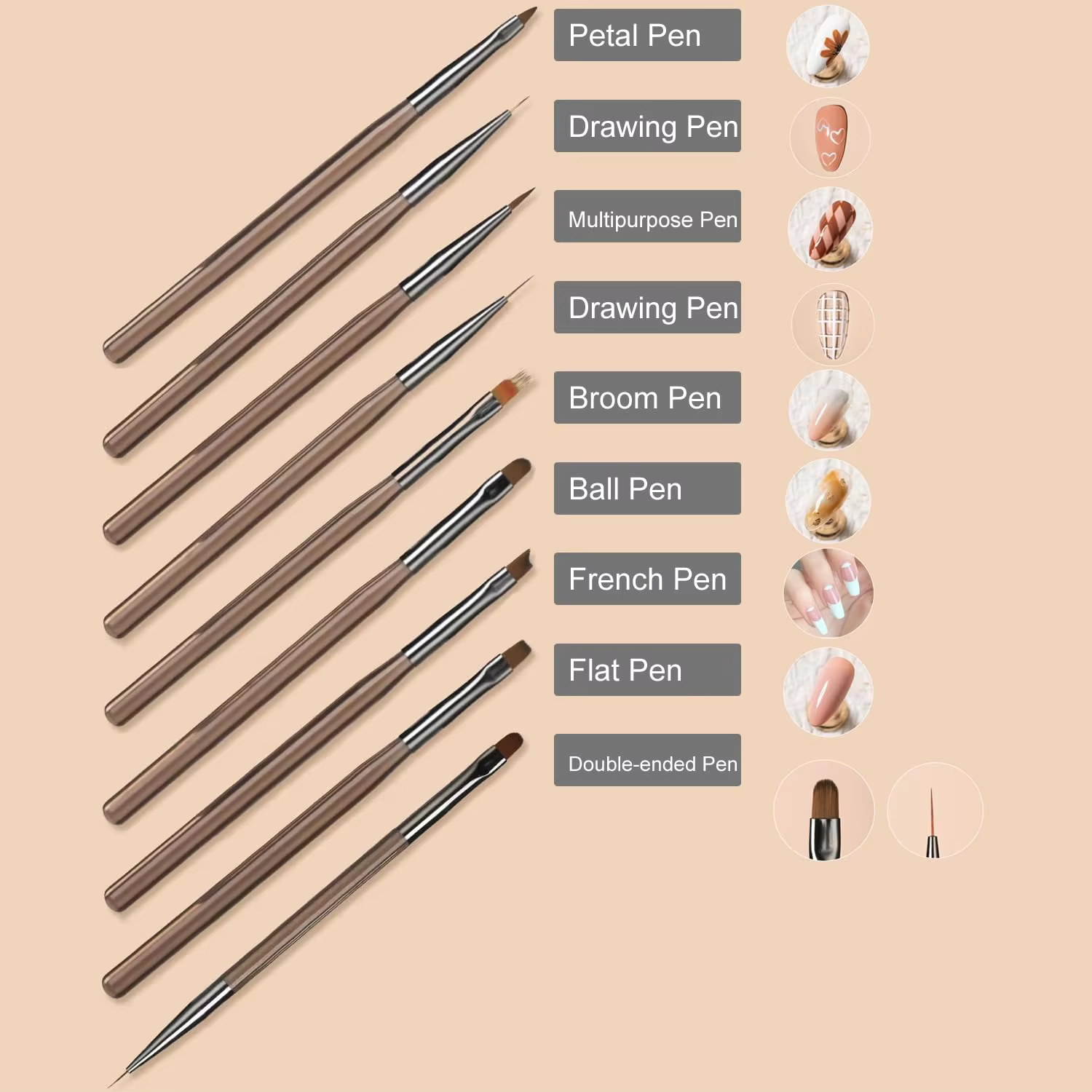 9 stylo Gel UV brosse à ongles bricolage