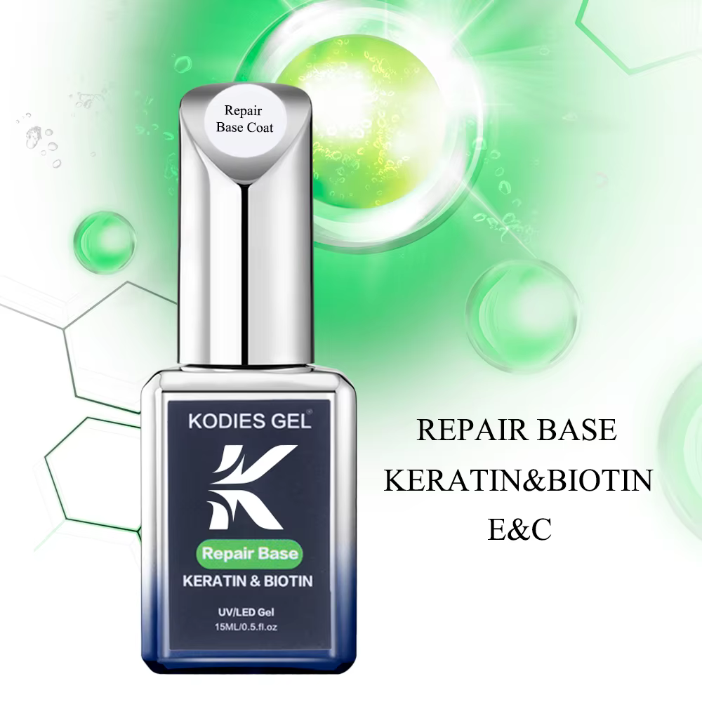 KODIES GEL 2024 nouvelle couche de Base de réparation Gel vernis à ongles UV/LED 15ML kératine biotine