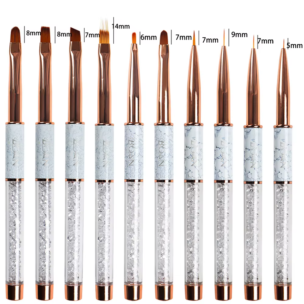 BQAN – brosse à ongles marbrée or Rose