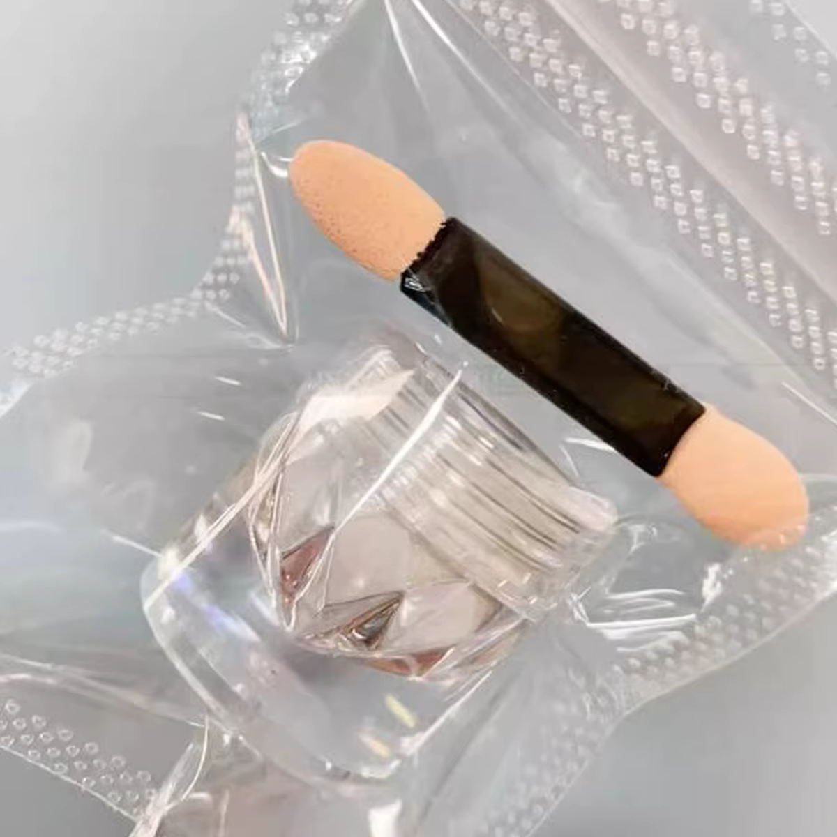 1 pot miroir placage brillant Aurora Chrome poudre pour ongles clair de lune perle blanc frottant