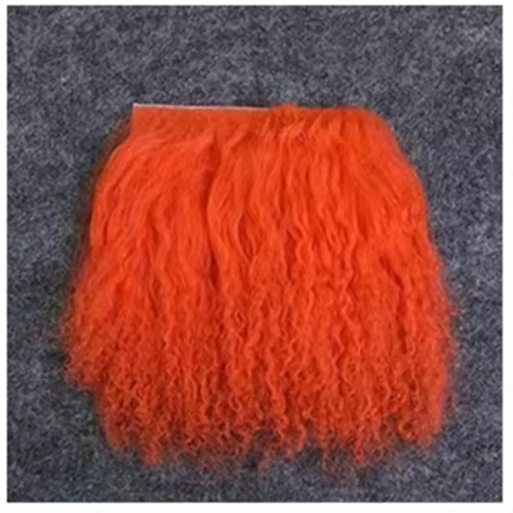 Faux cheveux BJD rangée de cheveux Bjd poupées cheveux synthèse brute BJD trames de cheveux perruque à la main crochet trames de cheveux BJD bricolage cheveux poupées accessoires
