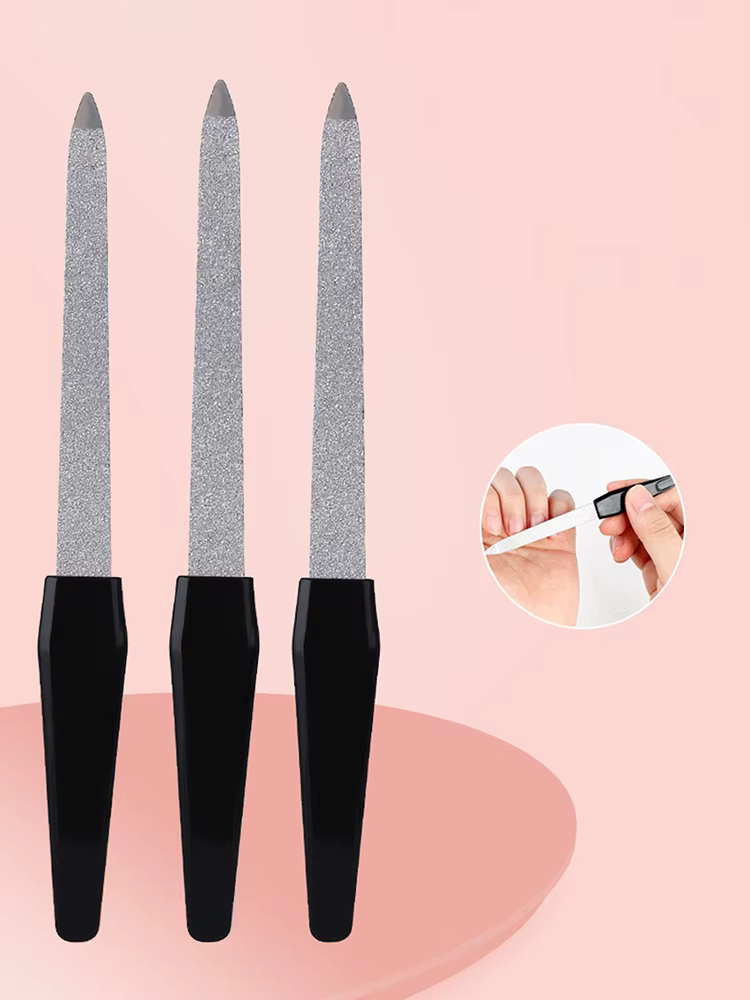 Limes à ongles professionnelles double face 3 pièces – Parfaites pour la manucure et la pédicure à domicile et au salon!